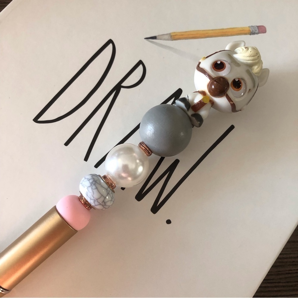Disney Doorables: Tangled: Maximus handmade beaded pen